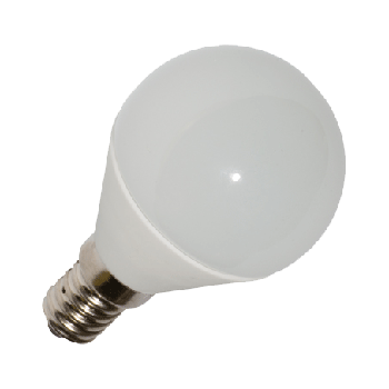 E14 5W/7W Power LED, mini Globe (5 Watt, 80x45mm)