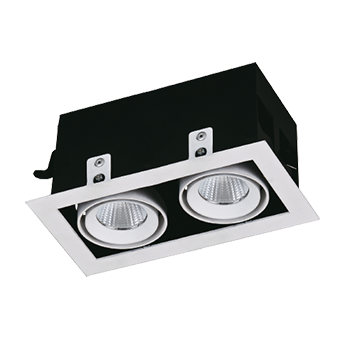 LED Grill Downlight Reflektor (2x40 Watt, 220x110x110mm)